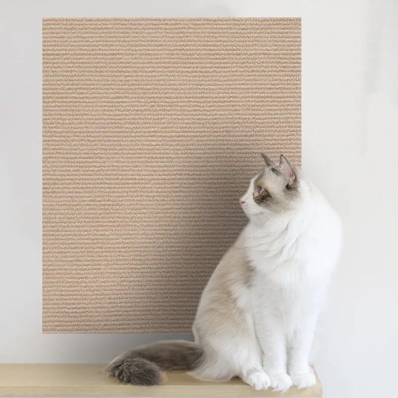 Wall Self-Adhesive Anti Cat Scratch Sofa DIY Cats Scratch Protection Paws Sharpen Trimmable Carpet Cats Scratch Board 