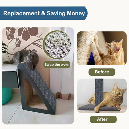 Wall Self-Adhesive Anti Cat Scratch Sofa DIY Cats Scratch Protection Paws Sharpen Trimmable  Carpet Cats Scratch Board ﻿