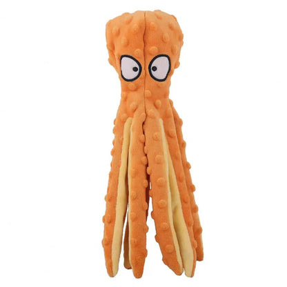 Dog Toy Bite Resistant Plush Safe Octopus Puppy Toy for Home