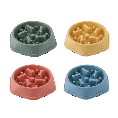 Slow Feeder Dog Bowl Anti-choking Slow Feeding Bowls for Dogs Anti-slip Pet Slow Eat Dishes Puzzle Bowls for Small Medium Dogs