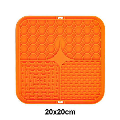 Pet Lick Silicone Mat Dogs Pet Slow Food Plate for Dog Bathing Distraction Silicone Dog Sucker Food Training Dog Feeder Supplies