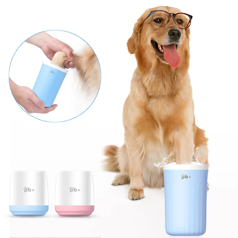 Dog Paw Cleaner Cup Paw Brush Soft Silicone Pet Dog Paw Washer Quickly Wash Dirty Paw Pet Brush for Small Medium Large Dogs