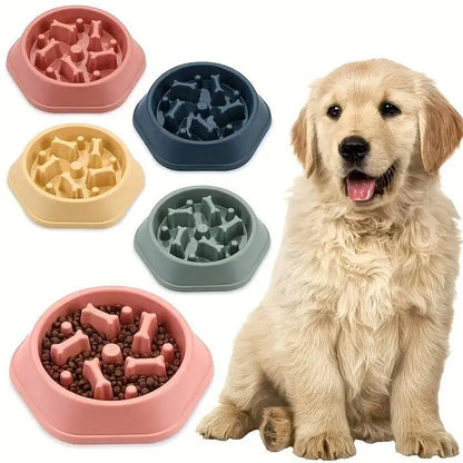 Slow Feeder Dog Bowl Anti-choking Slow Feeding Bowls for Dogs Anti-slip Pet Slow Eat Dishes Puzzle Bowls for Small Medium Dogs