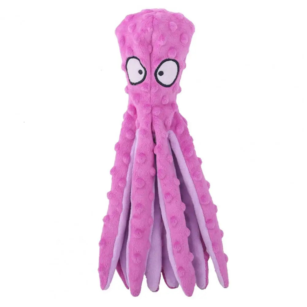 Dog Toy Bite Resistant Plush Safe Octopus Puppy Toy for Home