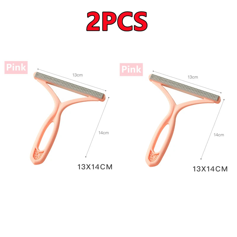 2/1PC Silicone Double Sided Pet Hair Remover Lint Remover Clean Tool Shaver Sweater Cleaner Fabric Shaver Scraper Clothes Carpet