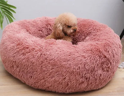 Donut Mand Accessories  Large Dogs Cat's House Plush Pet Bed  XXL Round Mat For Small Medium Animal Calming 100CM