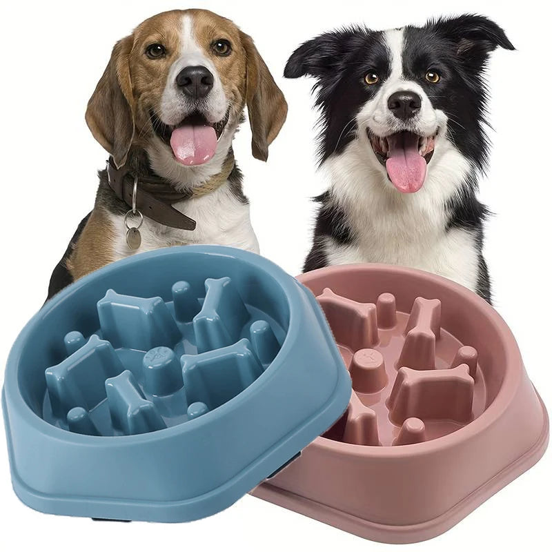 Slow Feeder Dog Bowl Anti-choking Slow Feeding Bowls for Dogs Anti-slip Pet Slow Eat Dishes Puzzle Bowls for Small Medium Dogs