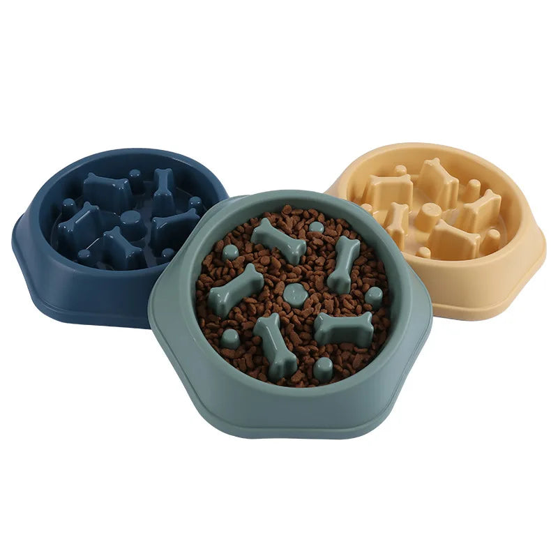 Slow Feeder Dog Bowl Anti-choking Slow Feeding Bowls for Dogs Anti-slip Pet Slow Eat Dishes Puzzle Bowls for Small Medium Dogs