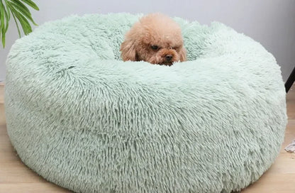 Donut Mand Accessories  Large Dogs Cat's House Plush Pet Bed  XXL Round Mat For Small Medium Animal Calming 100CM