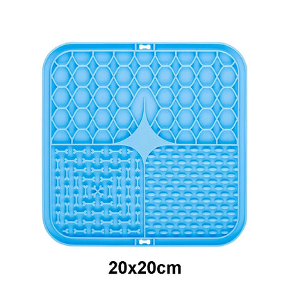 Pet Lick Silicone Mat Dogs Pet Slow Food Plate for Dog Bathing Distraction Silicone Dog Sucker Food Training Dog Feeder Supplies