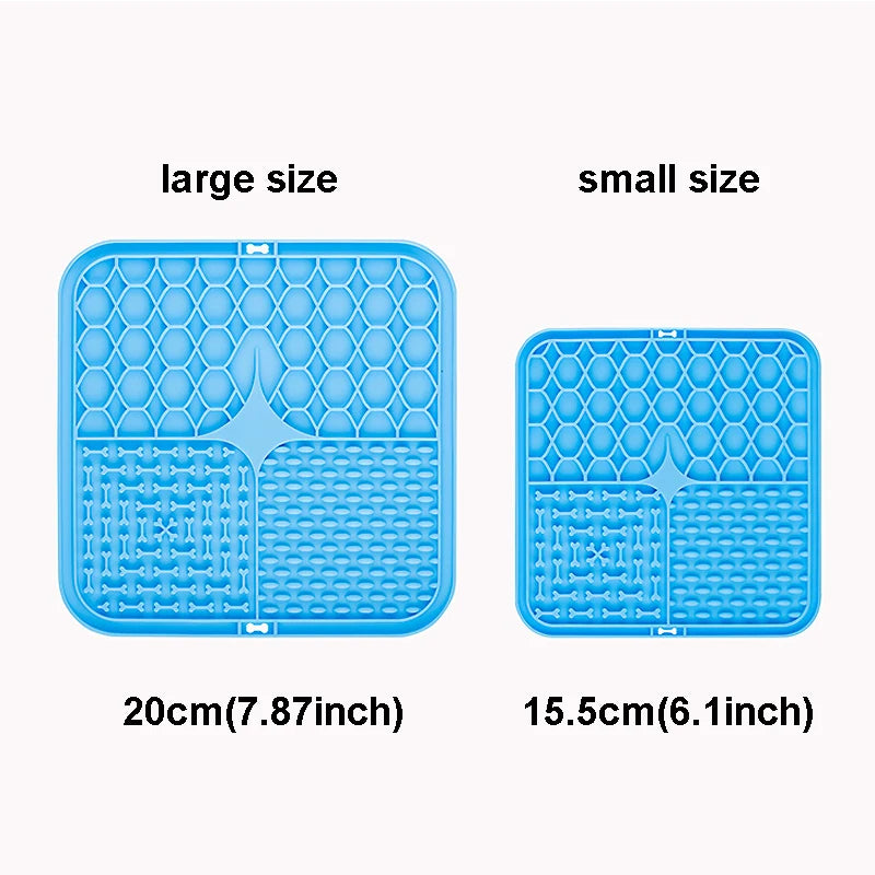 Pet Lick Silicone Mat Dogs Pet Slow Food Plate for Dog Bathing Distraction Silicone Dog Sucker Food Training Dog Feeder Supplies