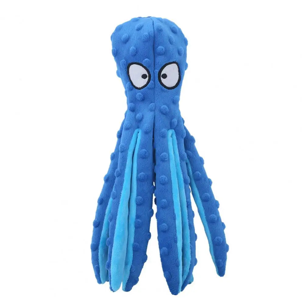 Dog Toy Bite Resistant Plush Safe Octopus Puppy Toy for Home