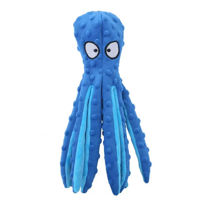 Dog Toy Bite Resistant Plush Safe Octopus Puppy Toy for Home