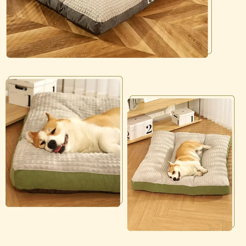 Dogs Sleeping Beds Soft Fleece Pet Blanket Detachable Cat Puppy Mat Cushion for Small Medium Large Dogs Pet Mats Accessories