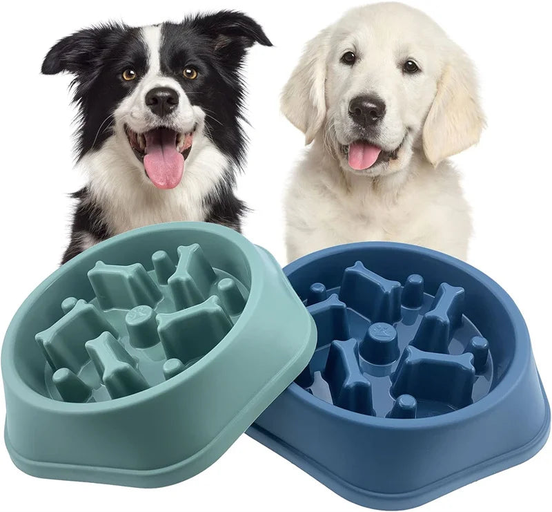 Slow Feeder Dog Bowl Anti-choking Slow Feeding Bowls for Dogs Anti-slip Pet Slow Eat Dishes Puzzle Bowls for Small Medium Dogs