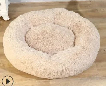 Donut Mand Accessories  Large Dogs Cat's House Plush Pet Bed  XXL Round Mat For Small Medium Animal Calming 100CM