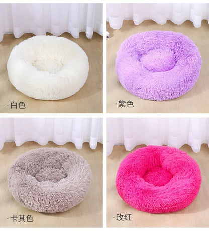 Donut Mand Accessories  Large Dogs Cat's House Plush Pet Bed  XXL Round Mat For Small Medium Animal Calming 100CM