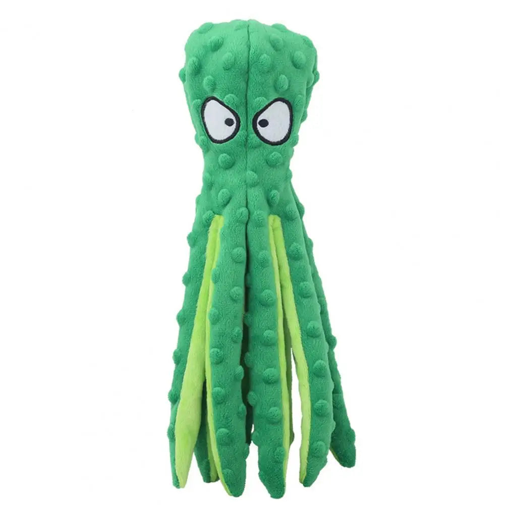 Dog Toy Bite Resistant Plush Safe Octopus Puppy Toy for Home